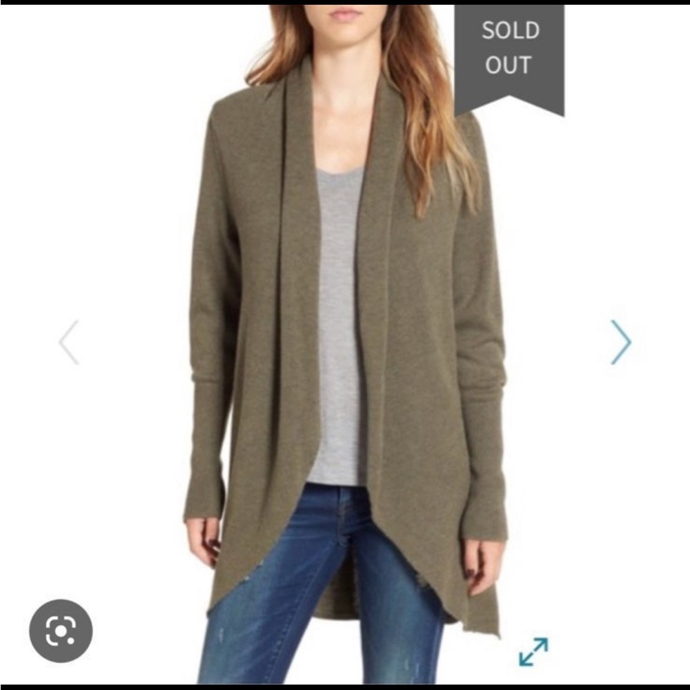Leith Olive Cardigan